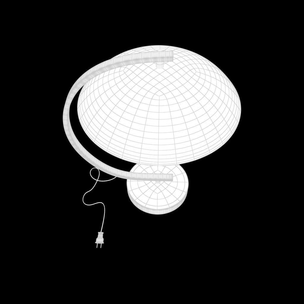 Adriana Bedside Lamp-lampshade Low-poly 3D model_11