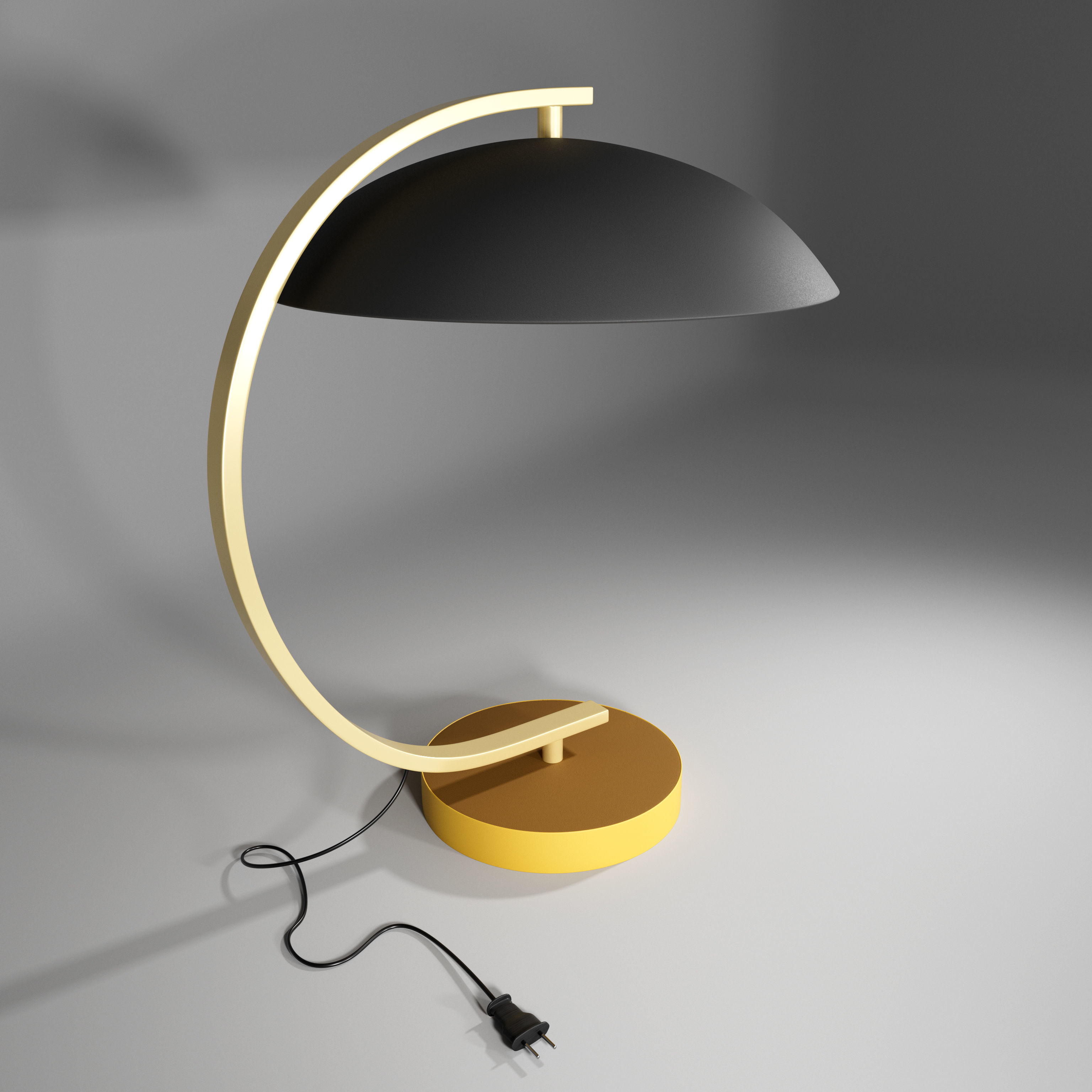 Adriana Bedside Lamp-lampshade Low-poly 3D model_5