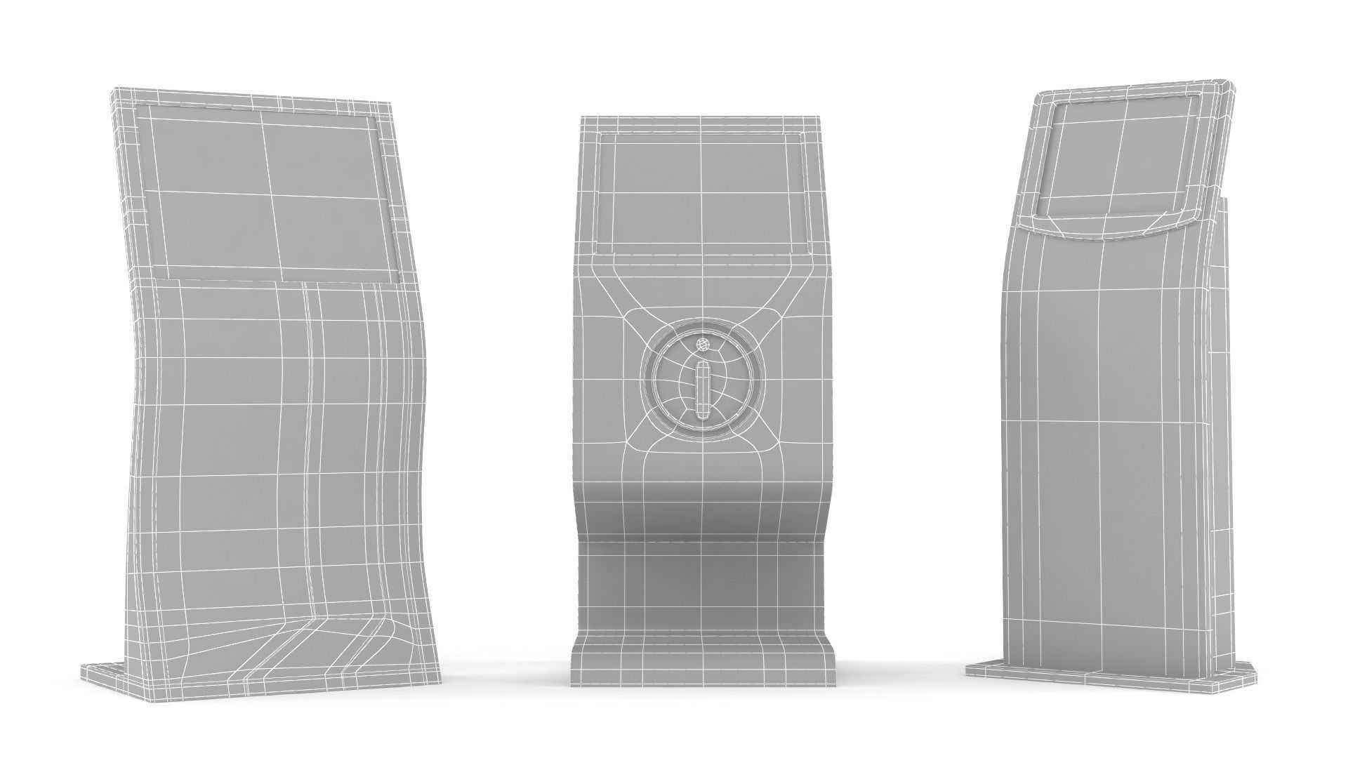 Electronic Kiosk 3D model_10