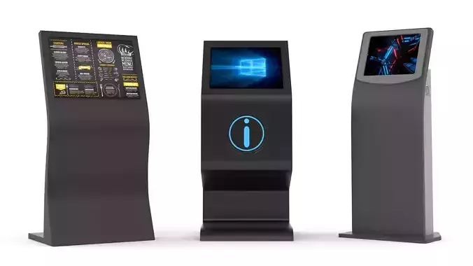 Electronic Kiosk 3D model