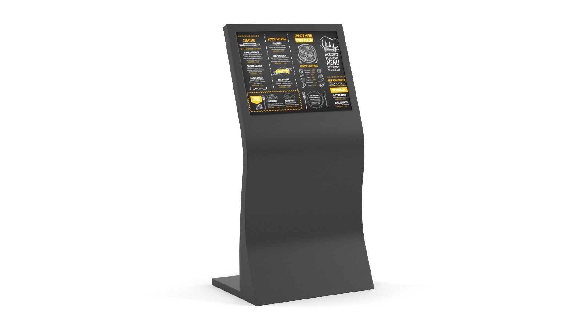 Electronic Kiosk 3D model_5
