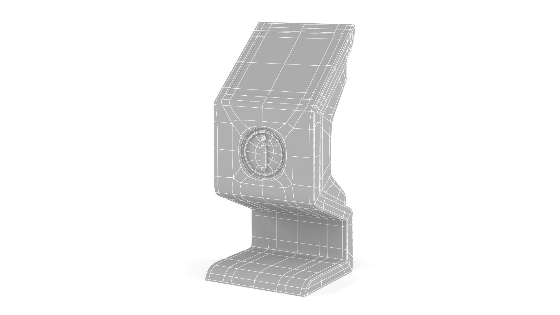 Electronic Kiosk 3D model_12