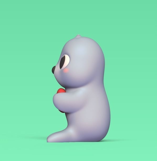 Seal Heart 3D print model_1