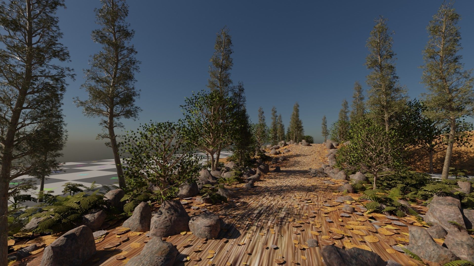 blender geometry nodes dirt path generator 3D model_1