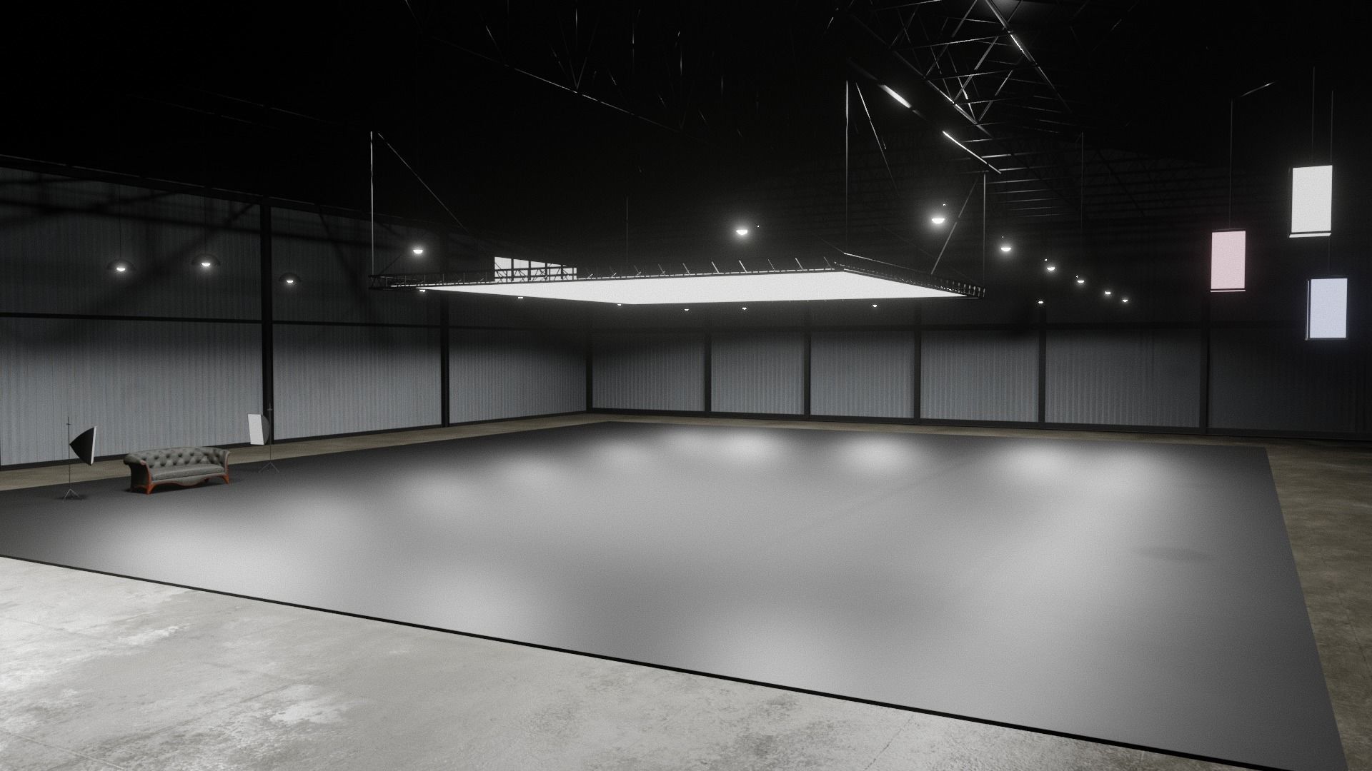 PHOTO STUDIO interior car studio 3D model 3D model_6