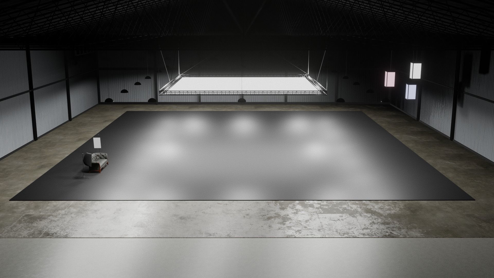 PHOTO STUDIO interior car studio 3D model 3D model_8