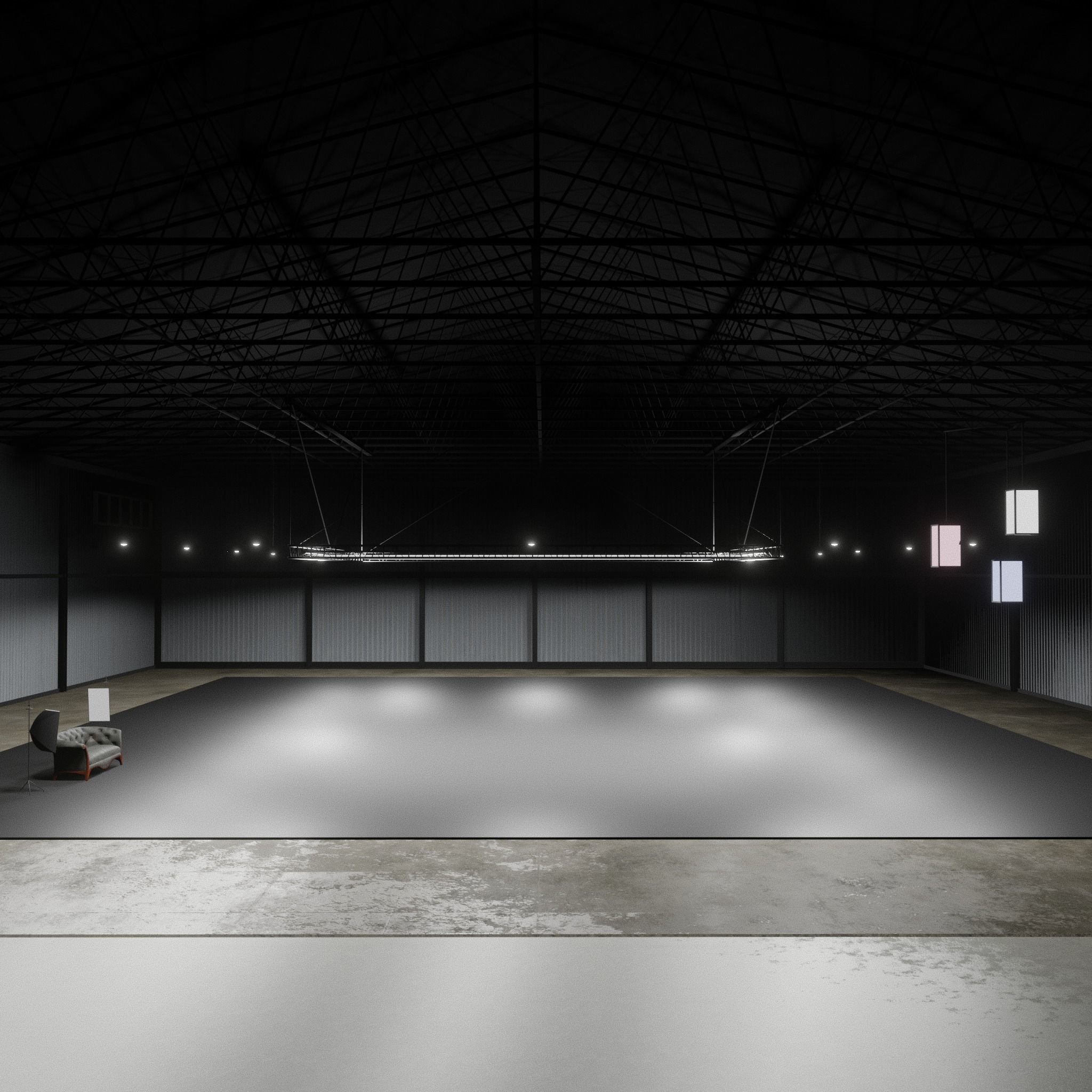 PHOTO STUDIO interior car studio 3D model 3D model_13