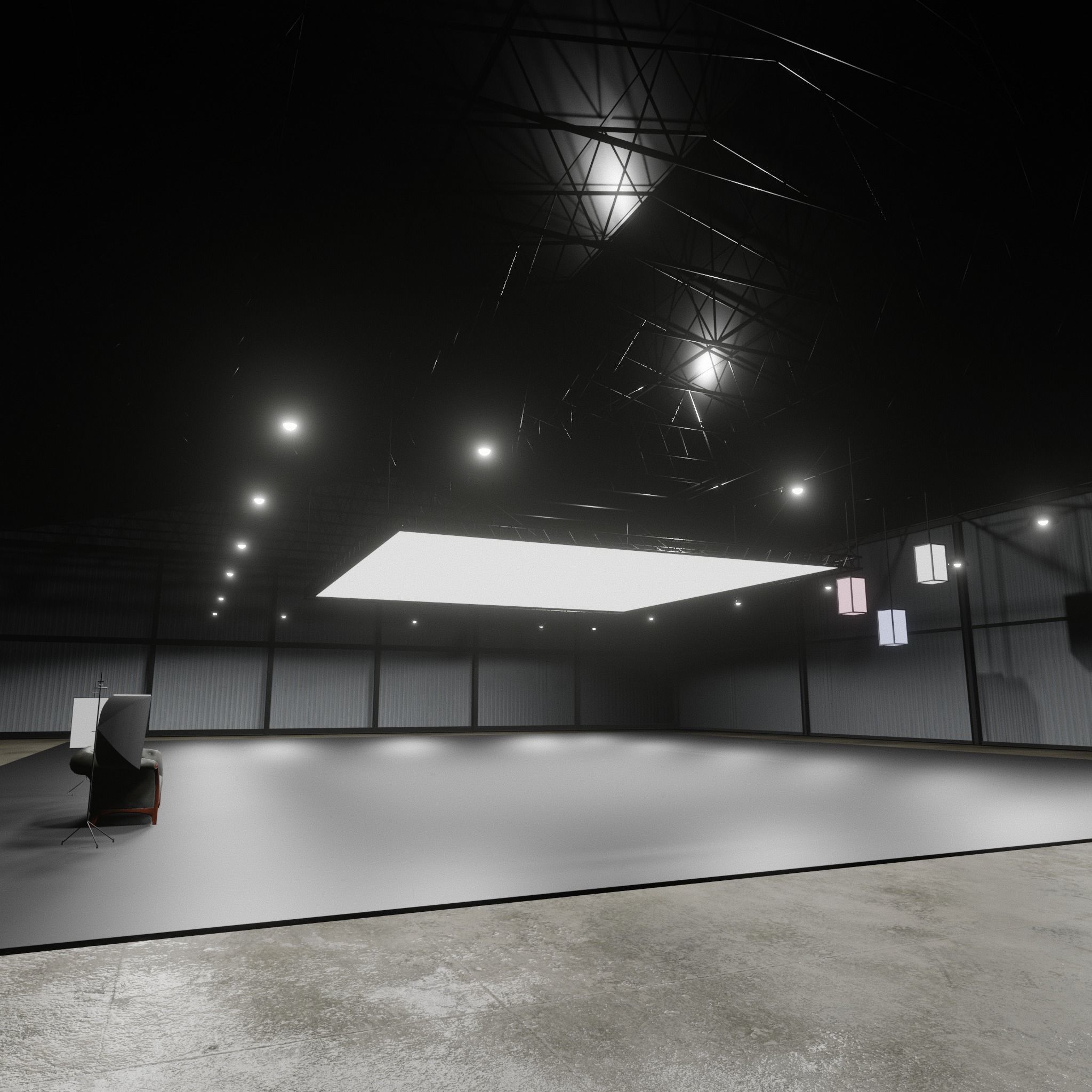 PHOTO STUDIO interior car studio 3D model 3D model_1