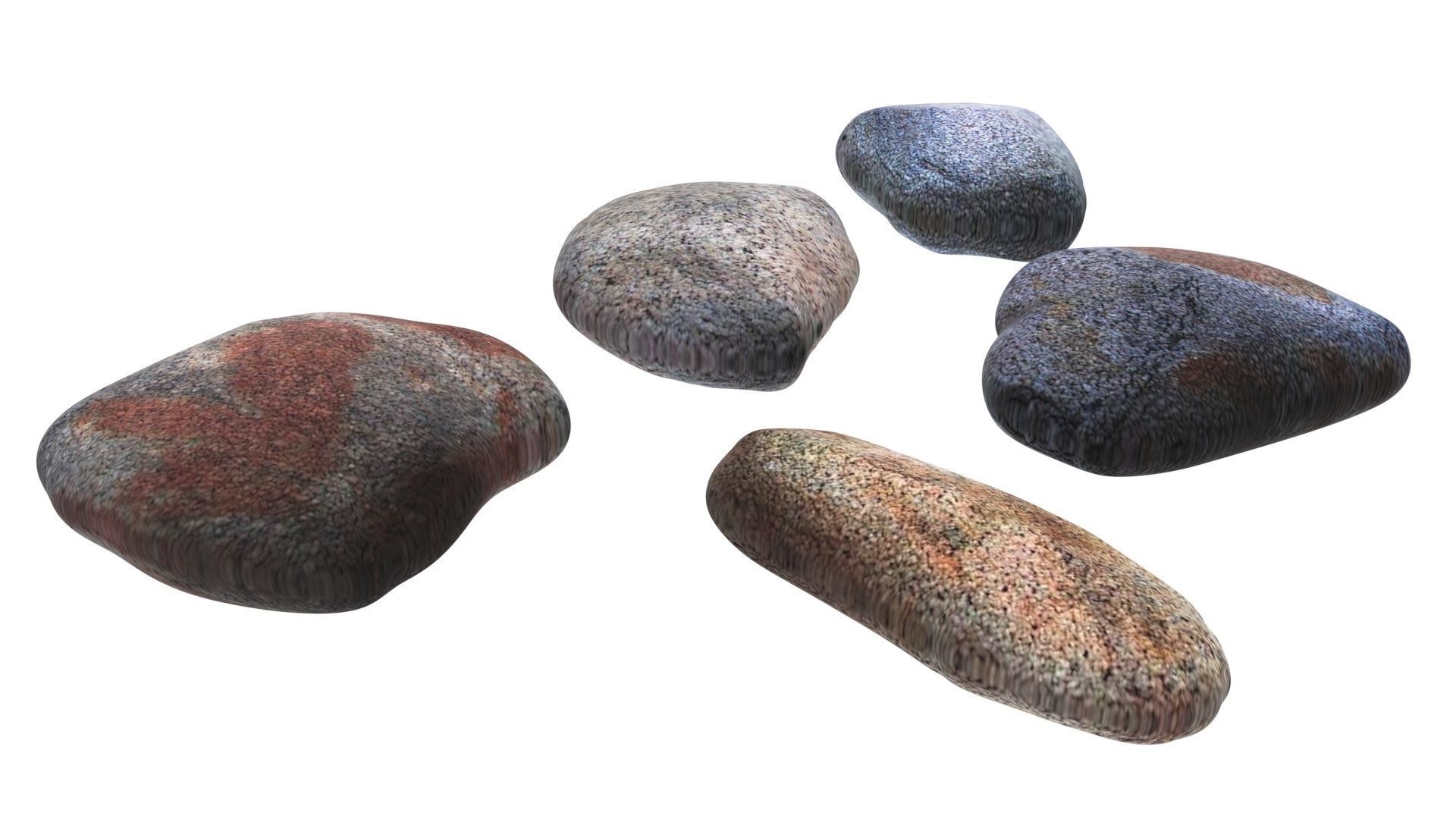 Rocks Set 3D model_7