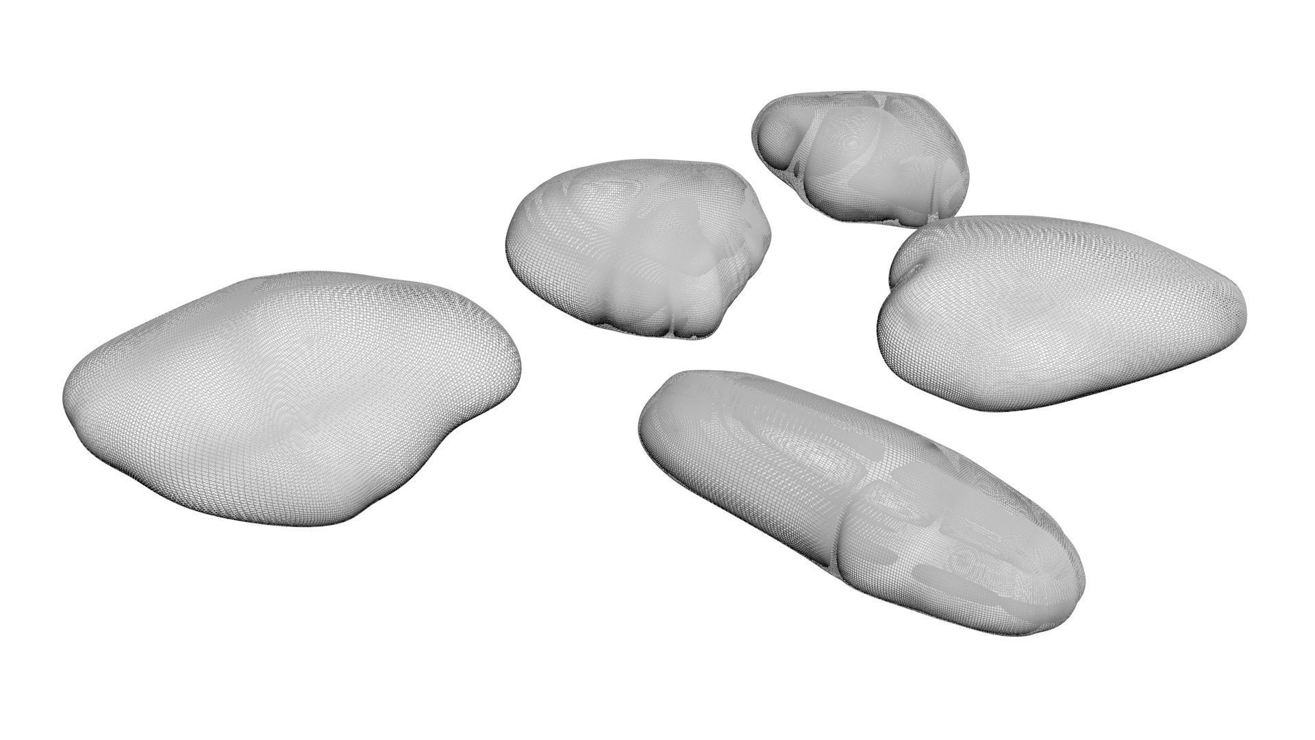 Rocks Set 3D model_13