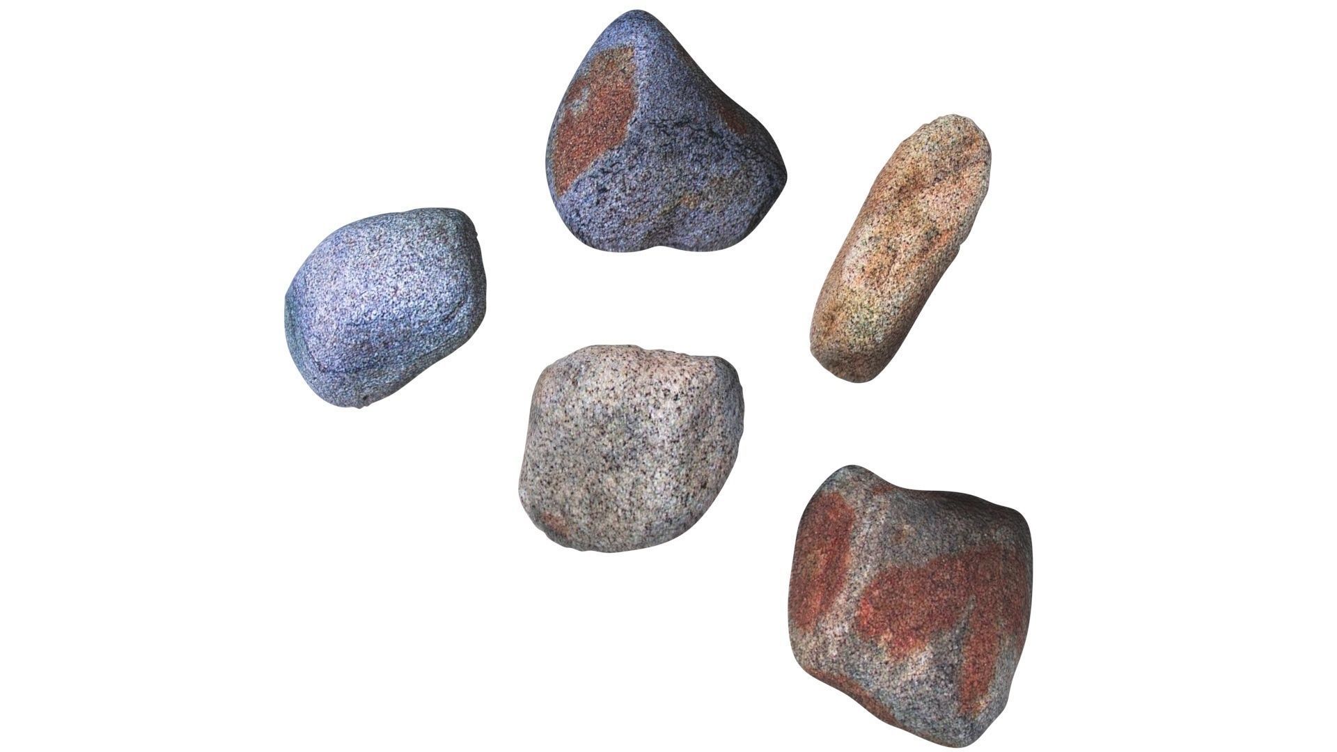Rocks Set 3D model_10