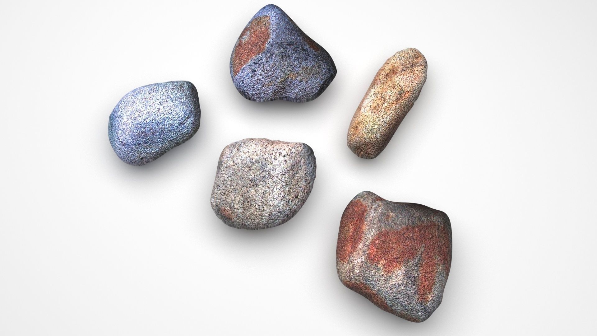 Rocks Set 3D model_3
