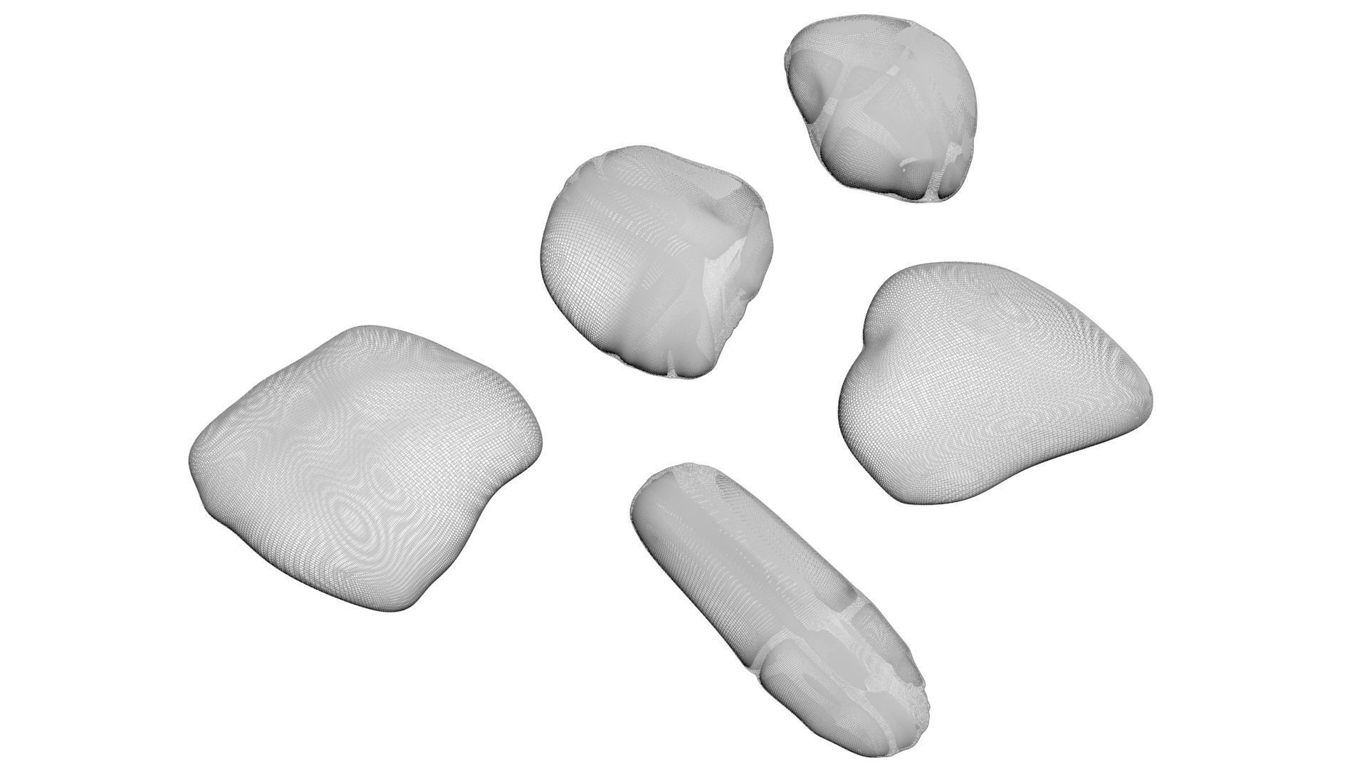 Rocks Set 3D model_17