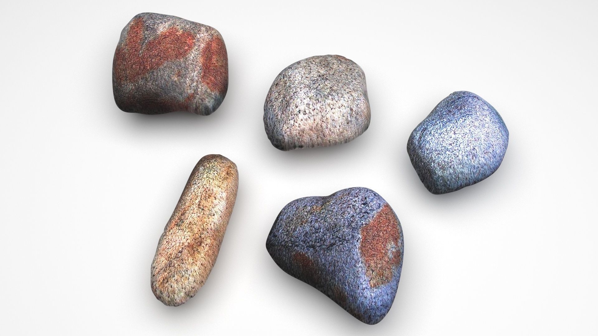Rocks Set 3D model_1