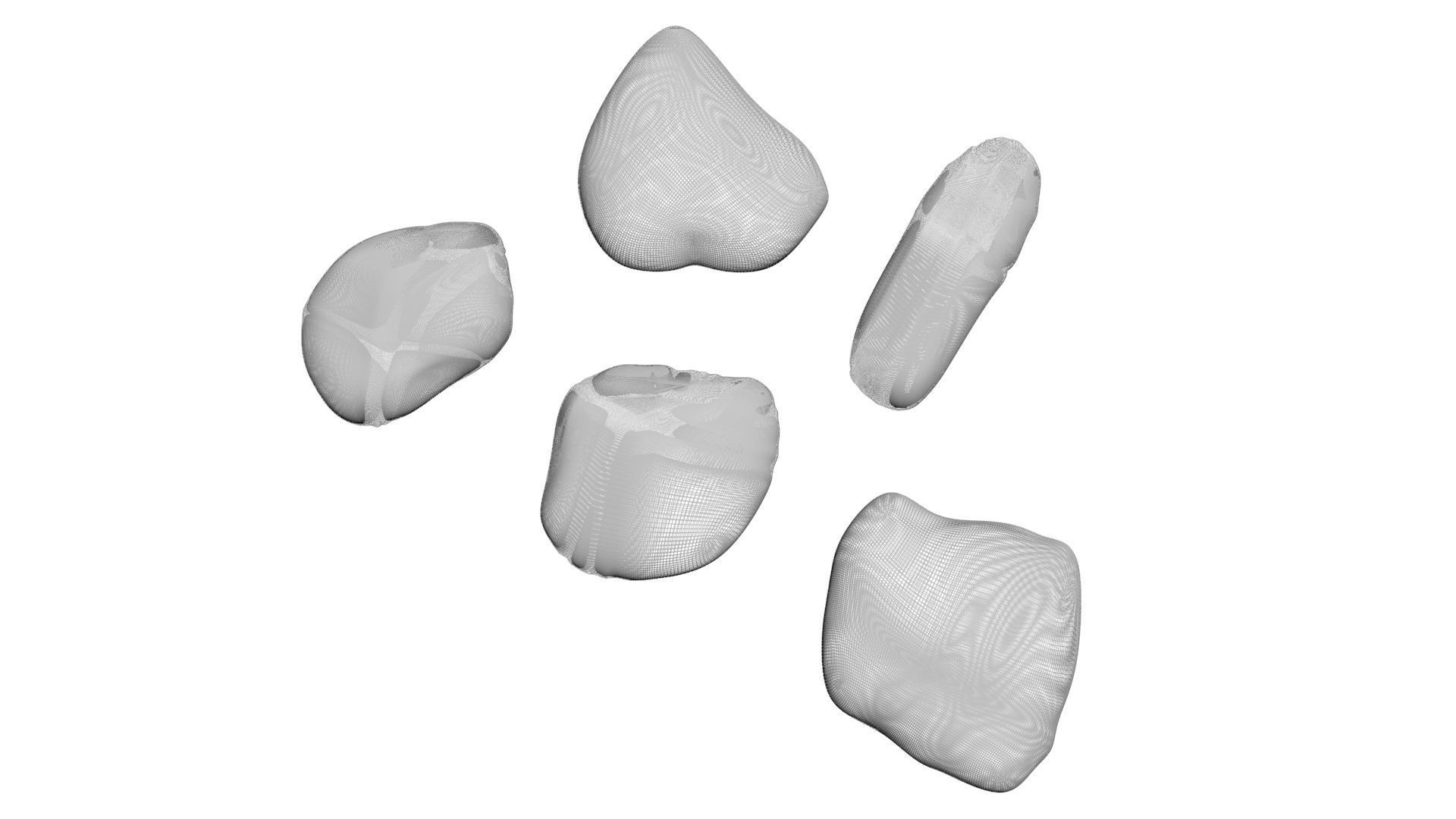 Rocks Set 3D model_16