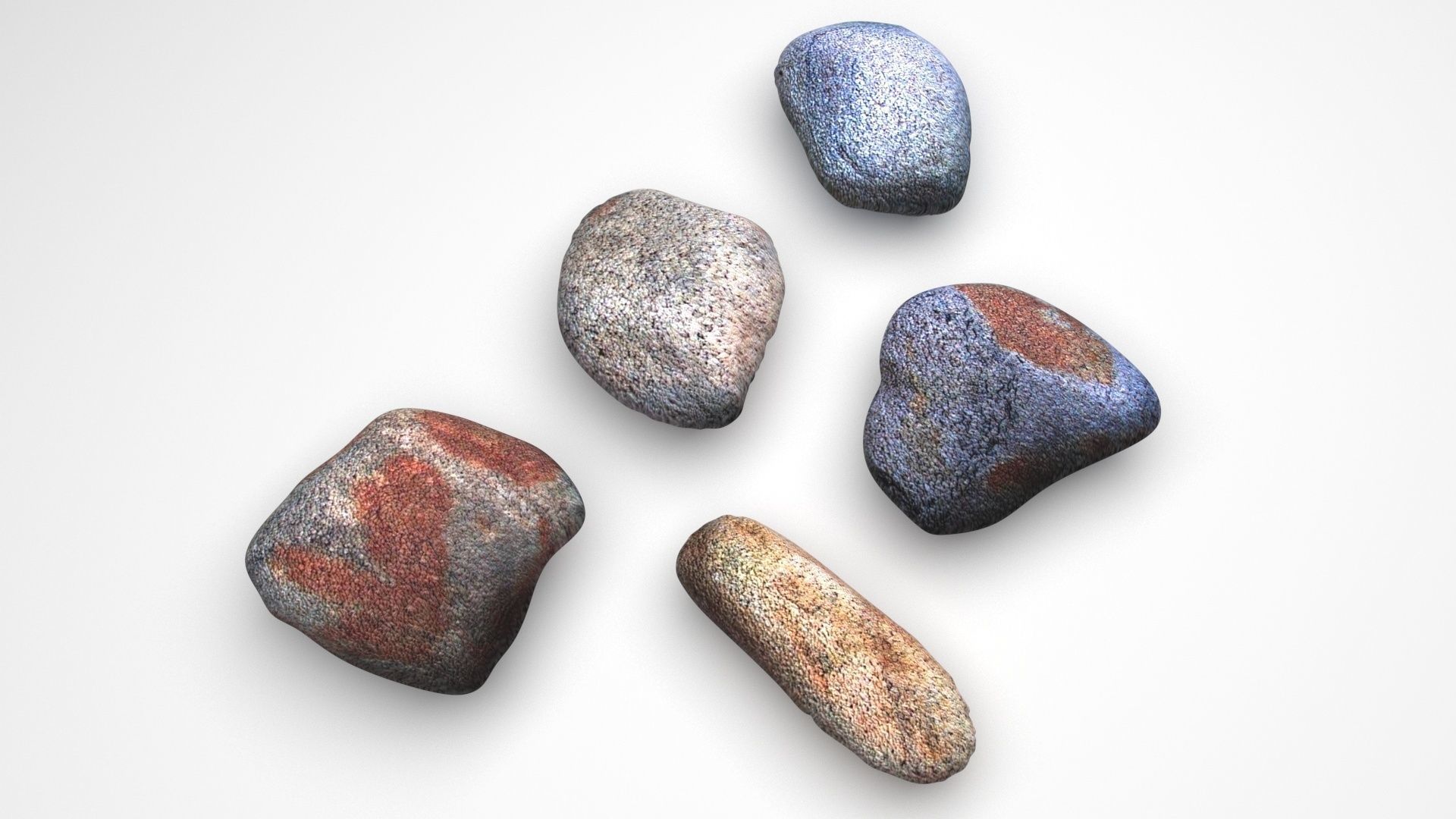 Rocks Set 3D model_4