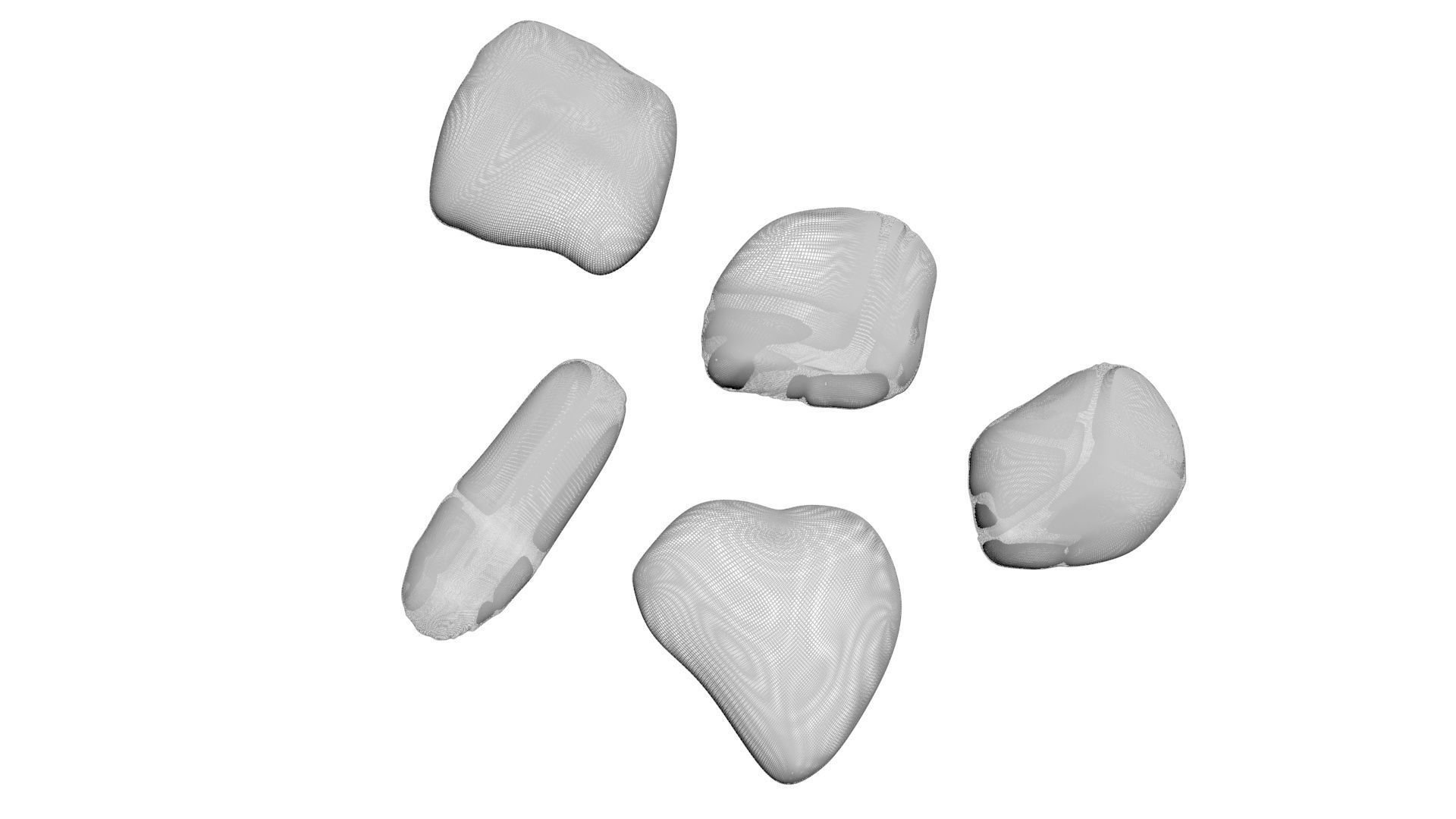 Rocks Set 3D model_14
