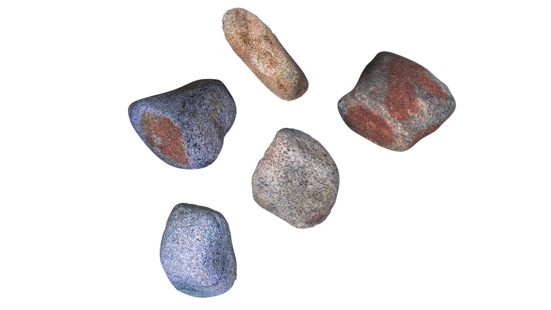 Rocks Set 3D model_9