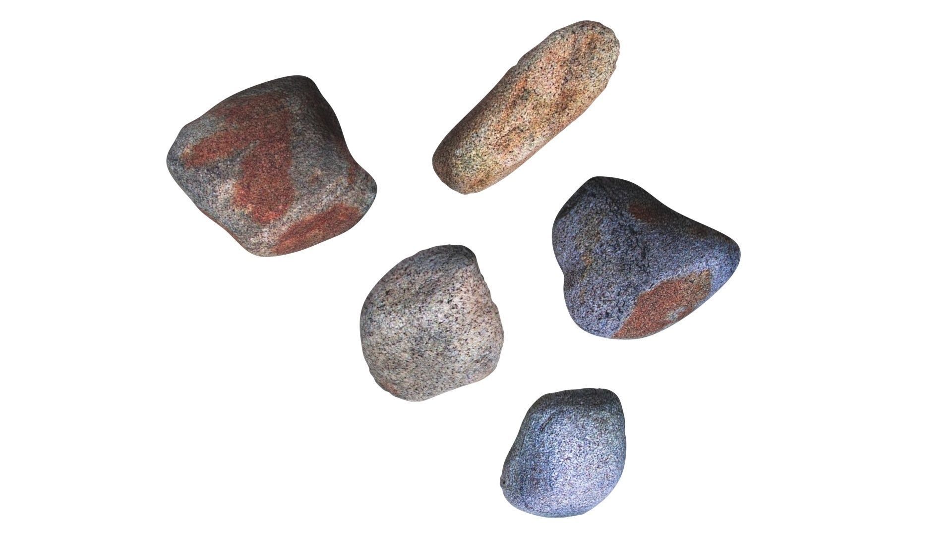 Rocks Set 3D model_11