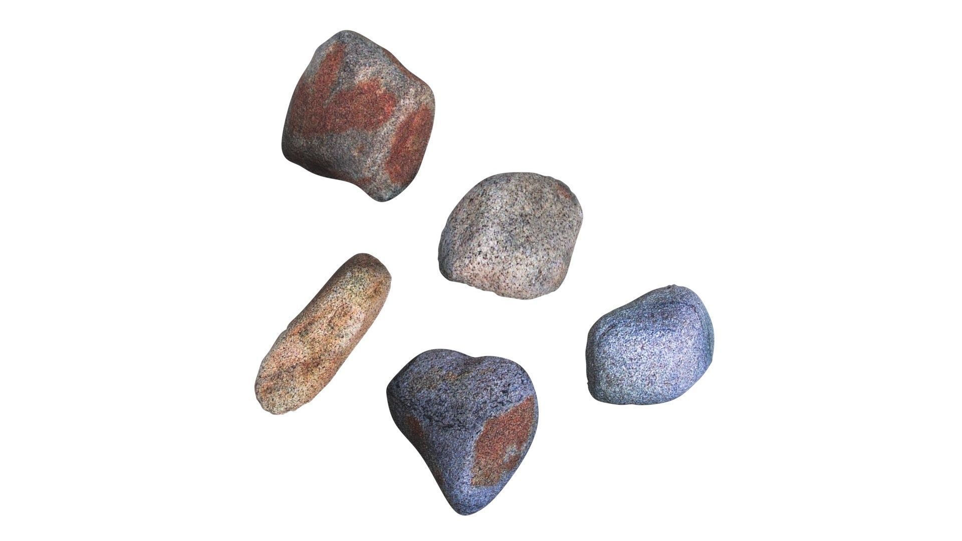 Rocks Set 3D model_8