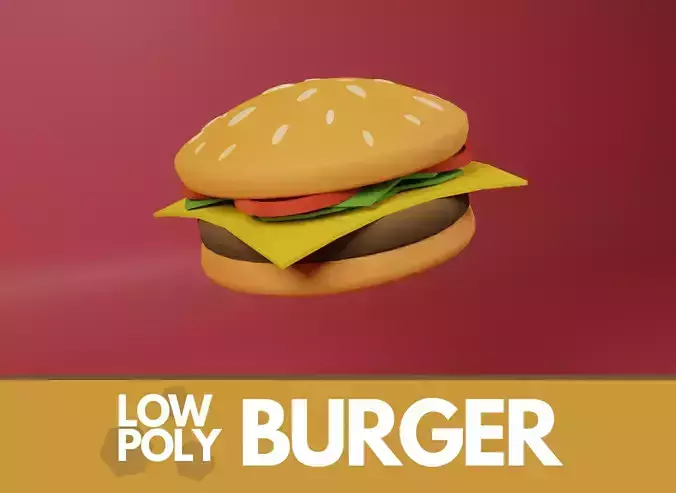 Low Poly Burger