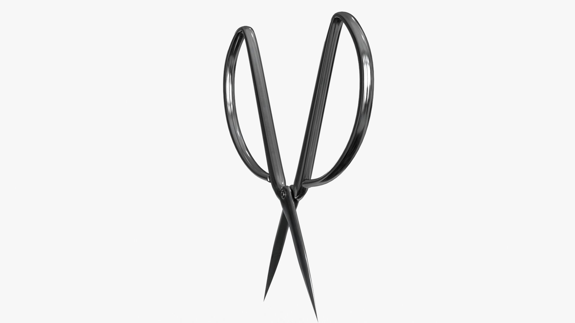 Scissors sword Low-poly 3D model_6