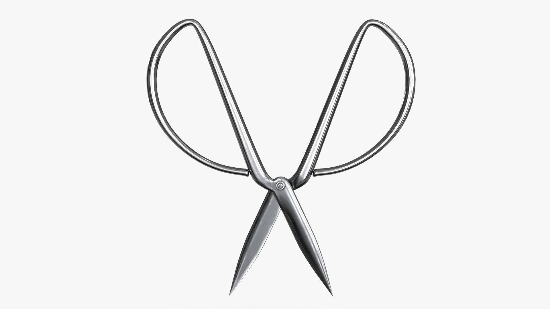 Scissors sword Low-poly 3D model_2