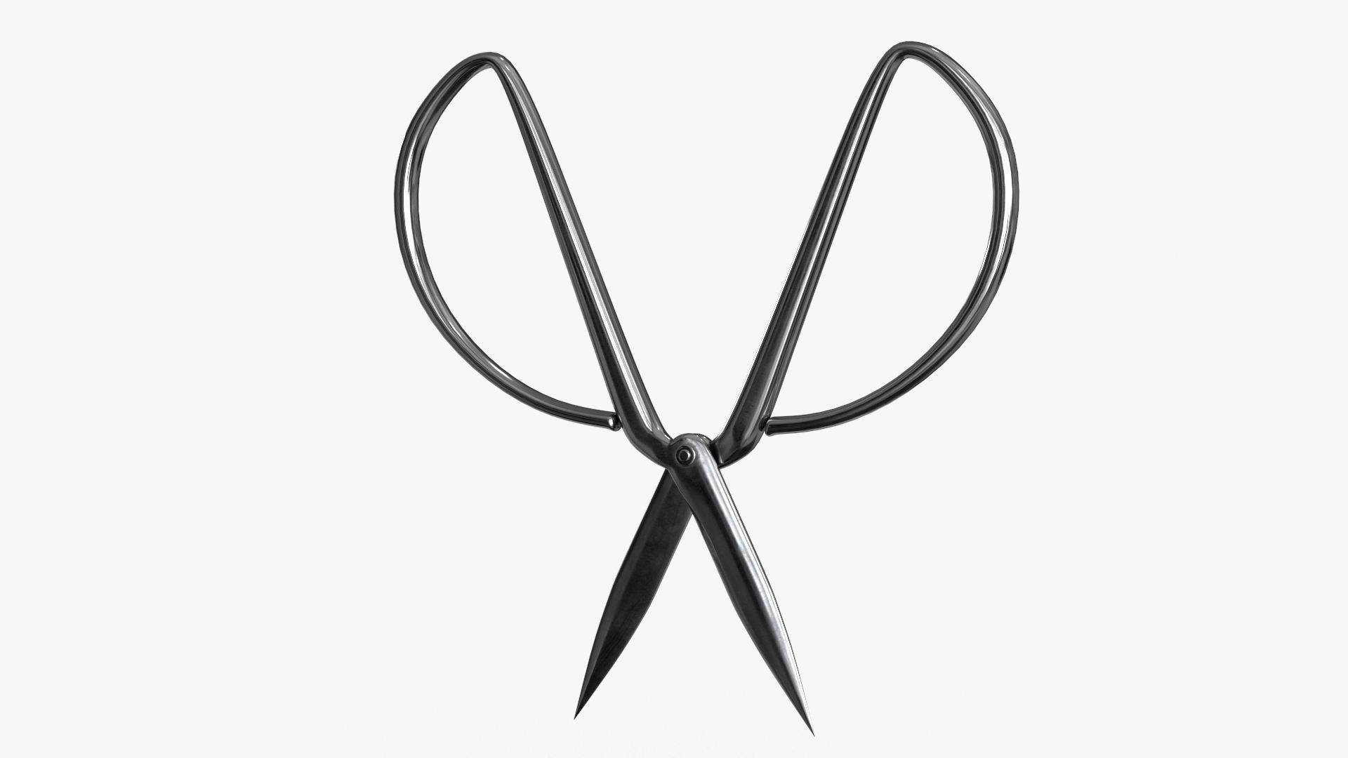 Scissors sword Low-poly 3D model_13