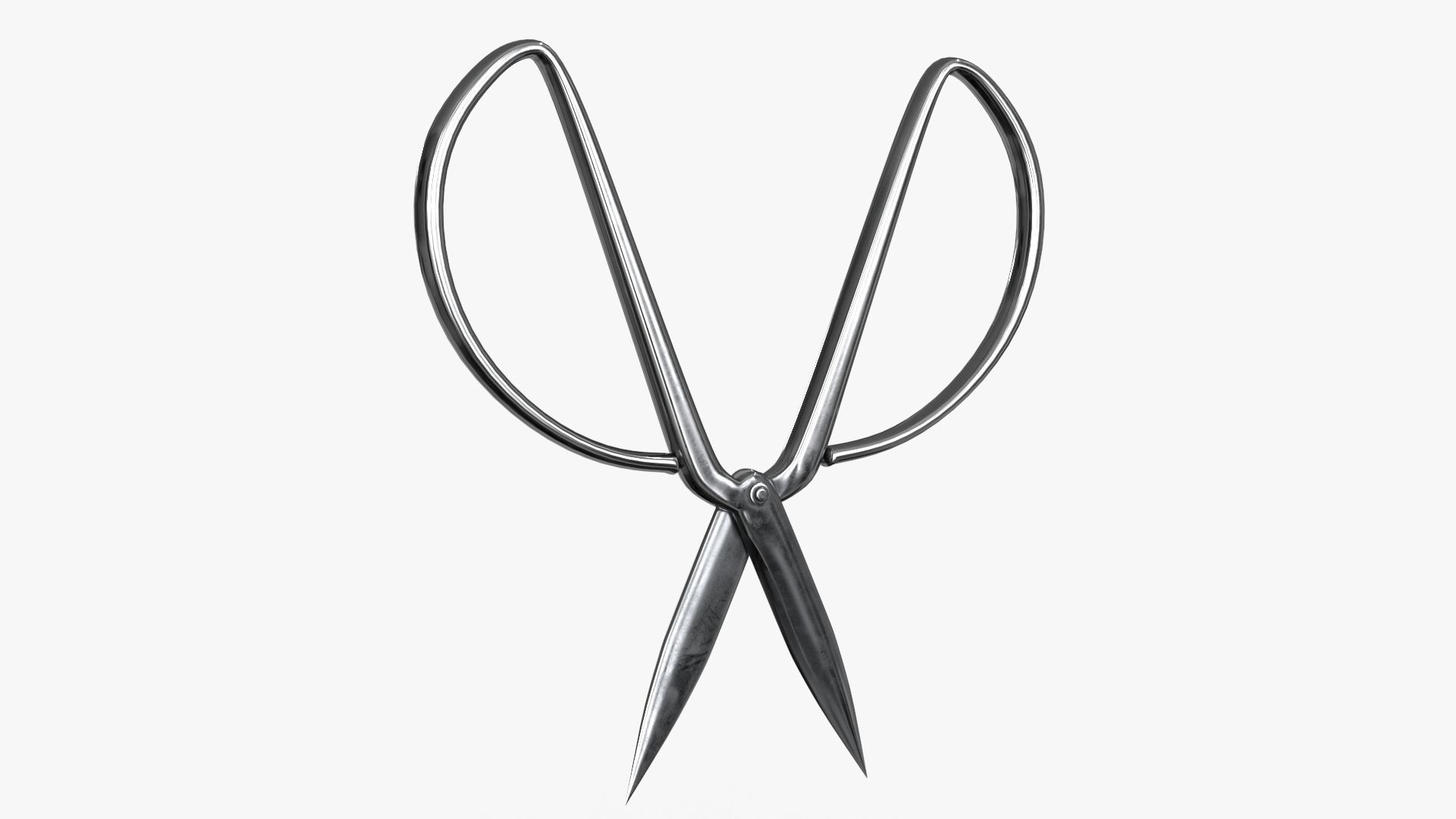 Scissors sword Low-poly 3D model_9