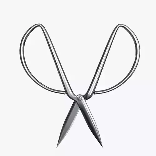 Scissors sword Low-poly 3D model