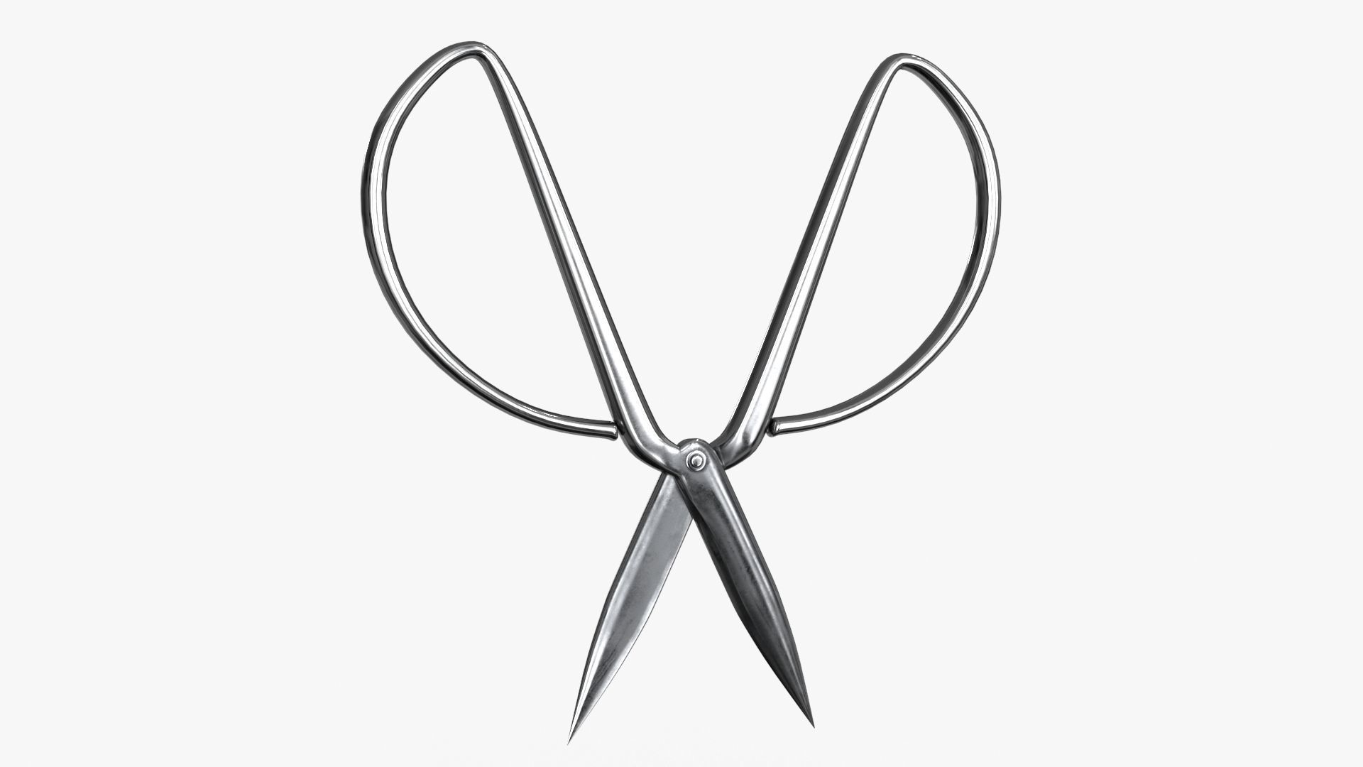 Scissors sword Low-poly 3D model_3