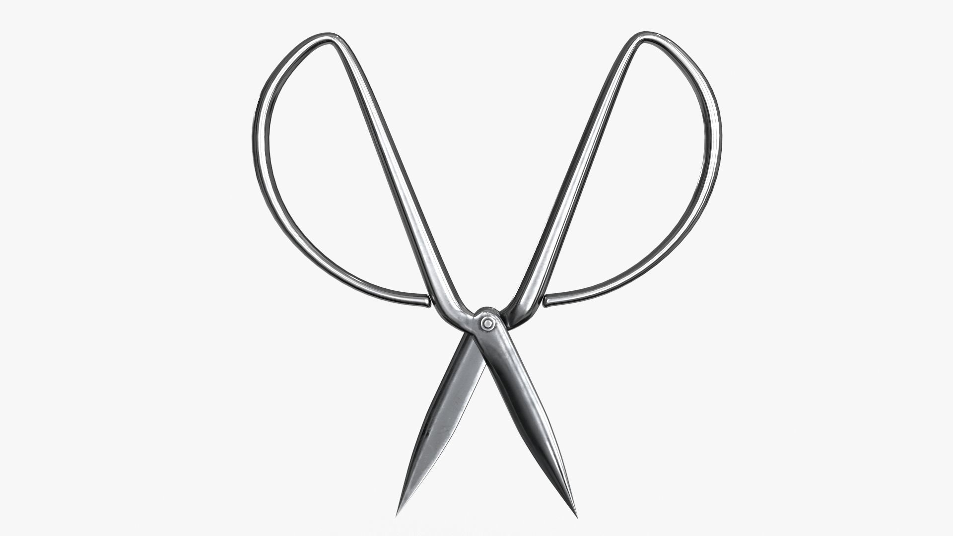 Scissors sword Low-poly 3D model_8