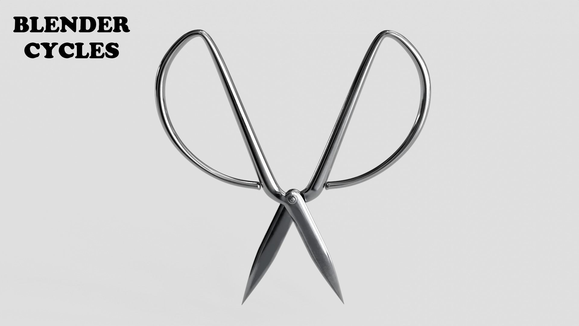 Scissors sword Low-poly 3D model_18