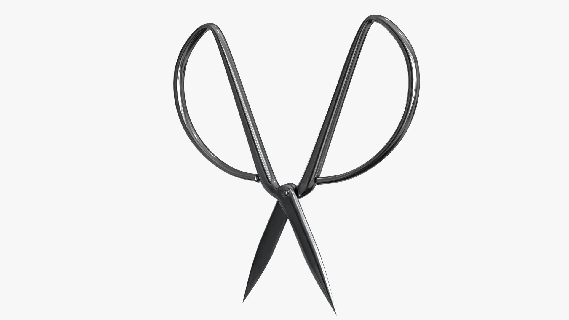 Scissors sword Low-poly 3D model_7