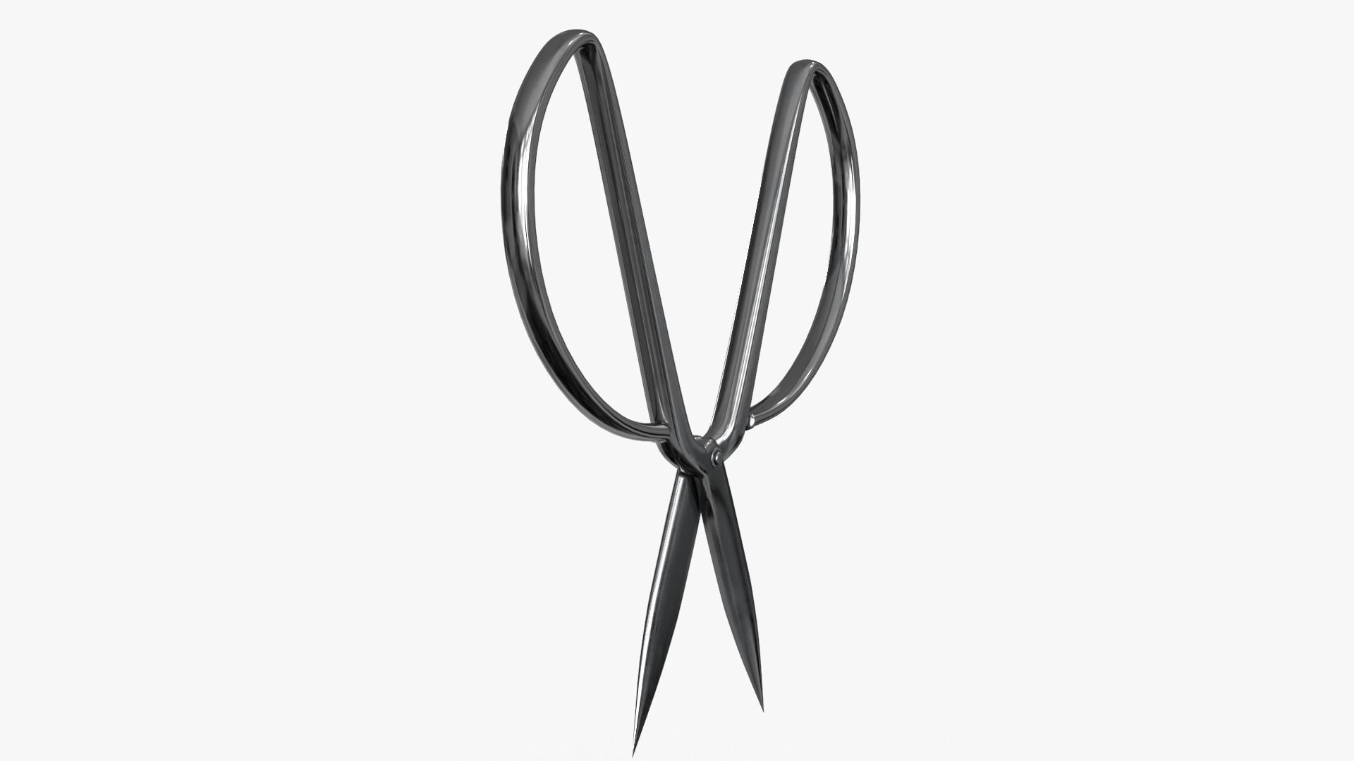 Scissors sword Low-poly 3D model_10