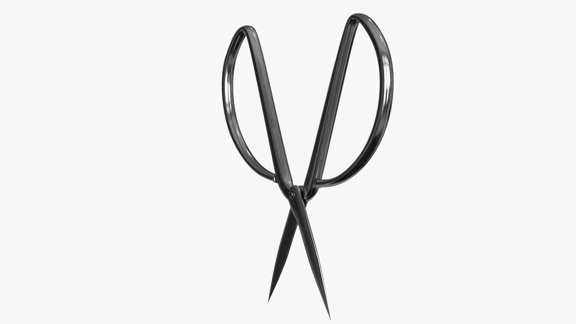 Scissors sword Low-poly 3D model_12