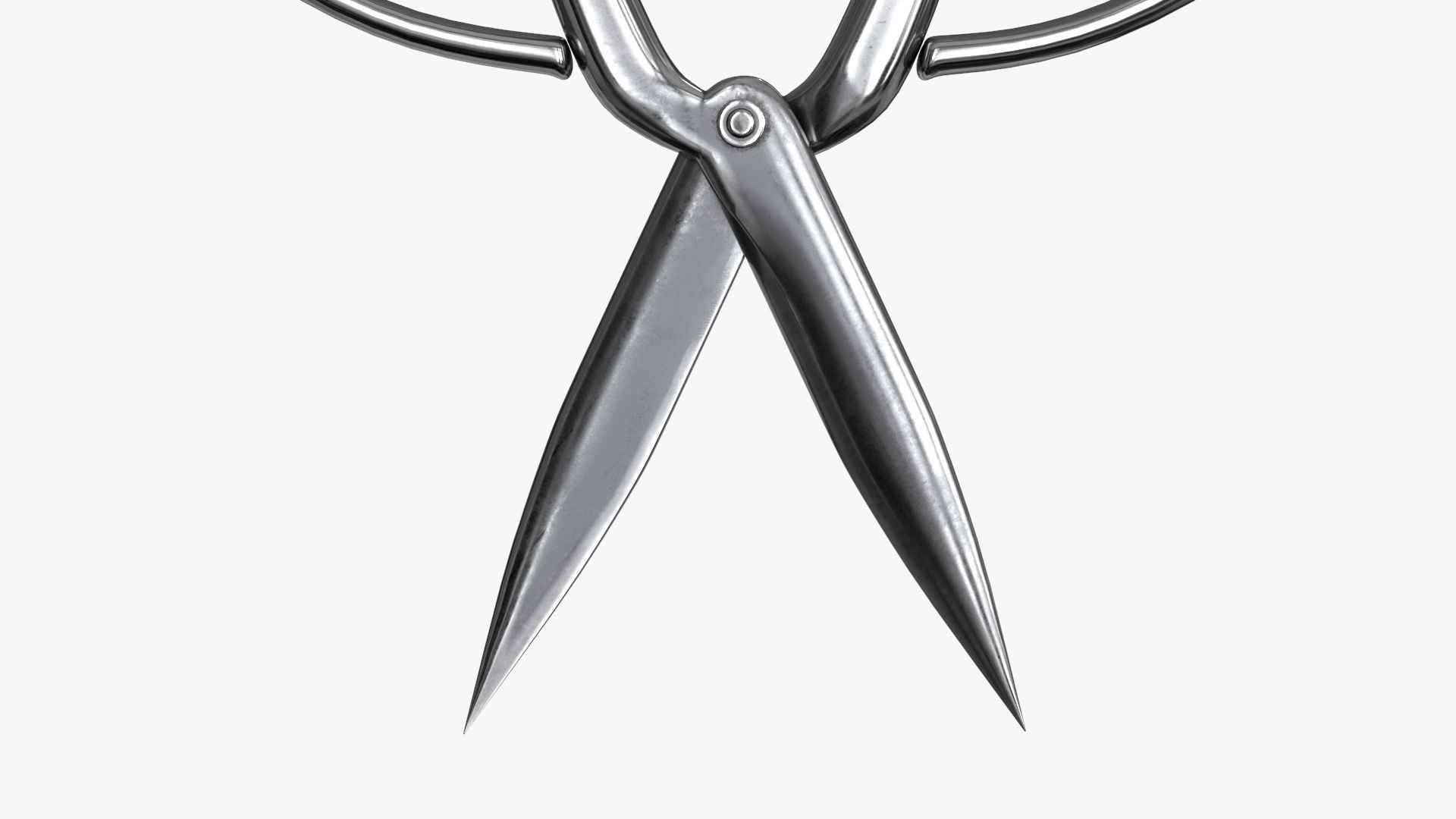 Scissors sword Low-poly 3D model_15