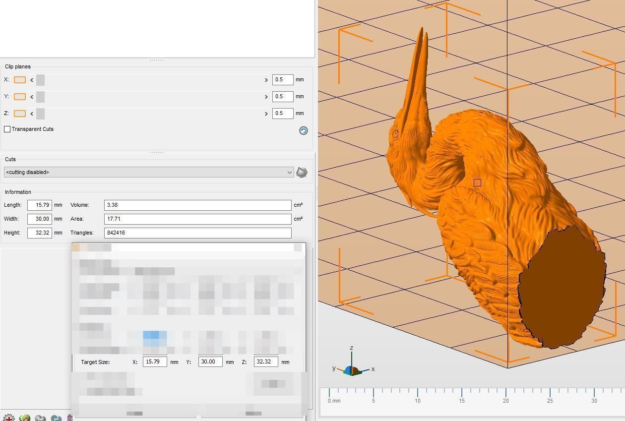 Grey Heron bust  3D print model_27