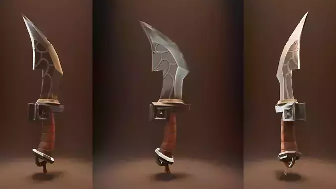 Sword 3D Model - Game Ready Low Poly