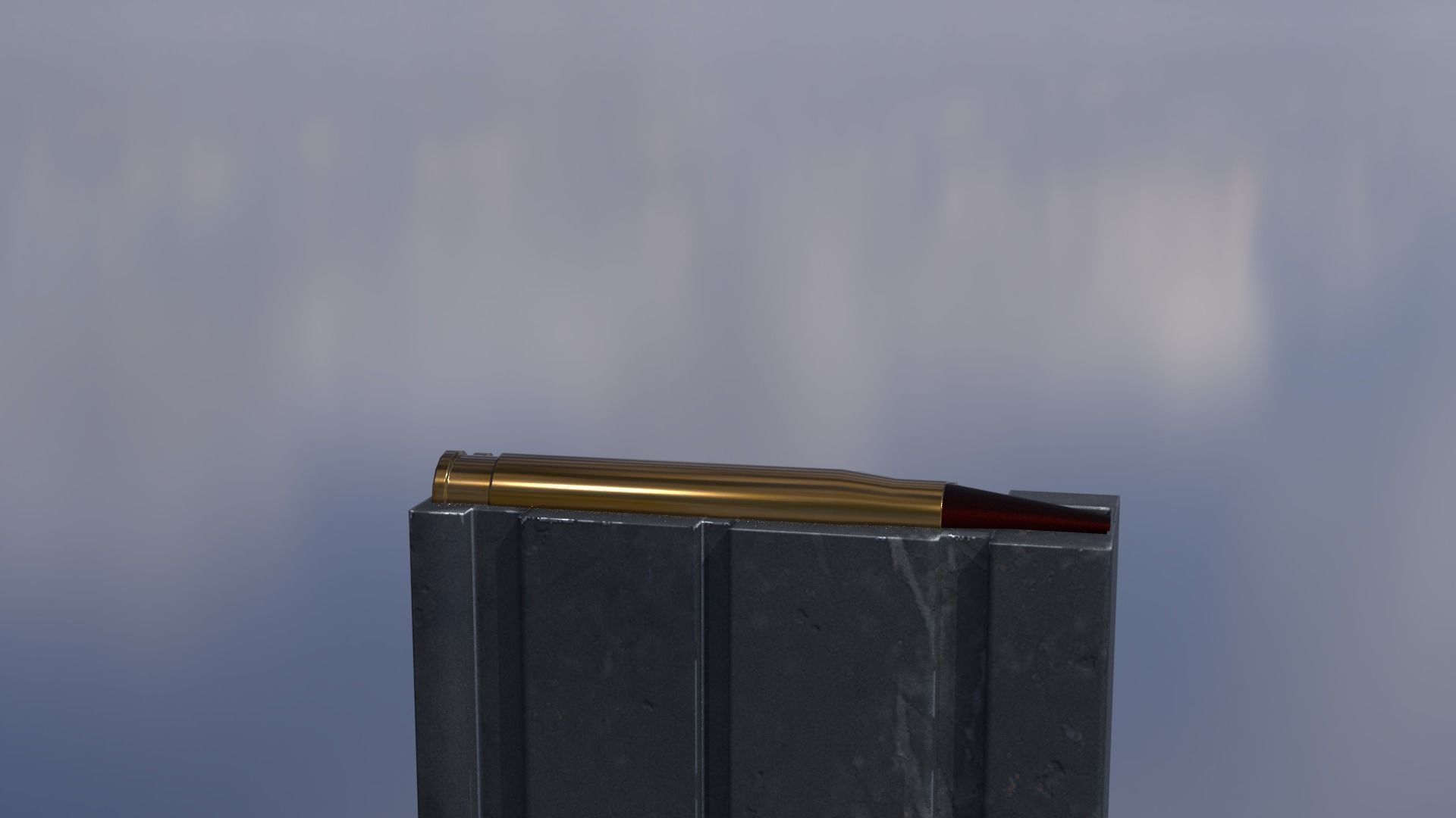 Fn Scar Free low-poly 3D model_7