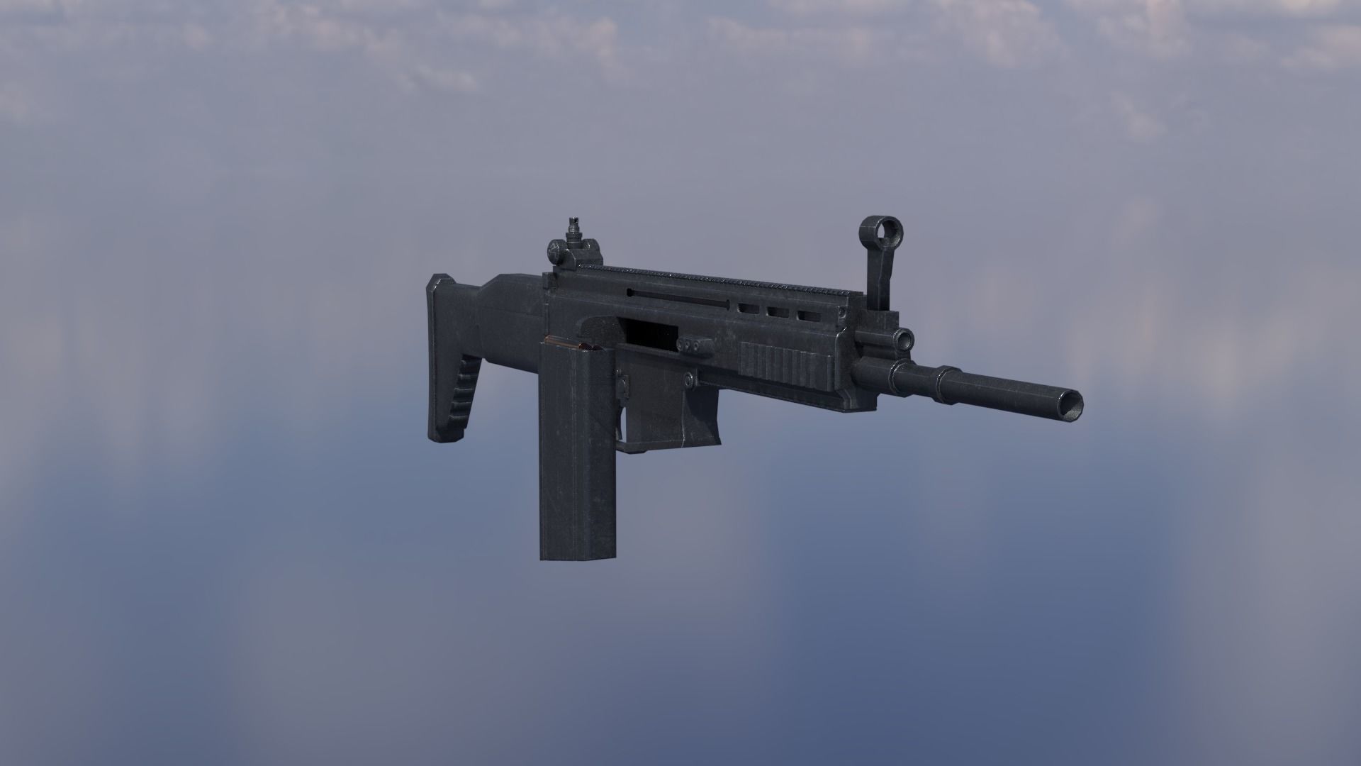 Fn Scar Free low-poly 3D model_3