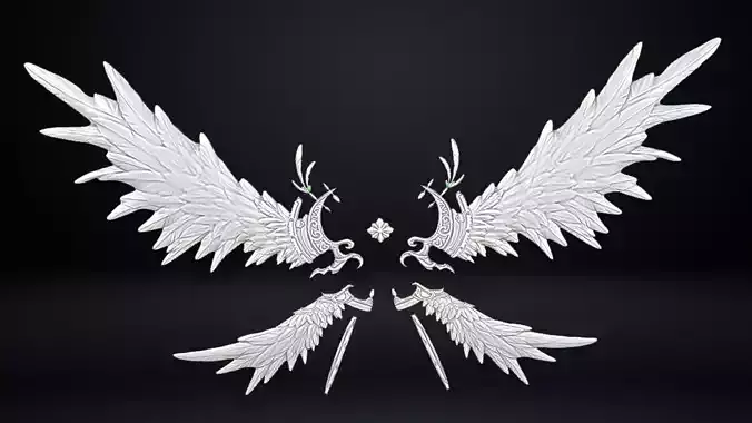 Angel Wing 3D print model