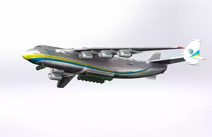 AN 225 Mriya for 3d print 3D print model