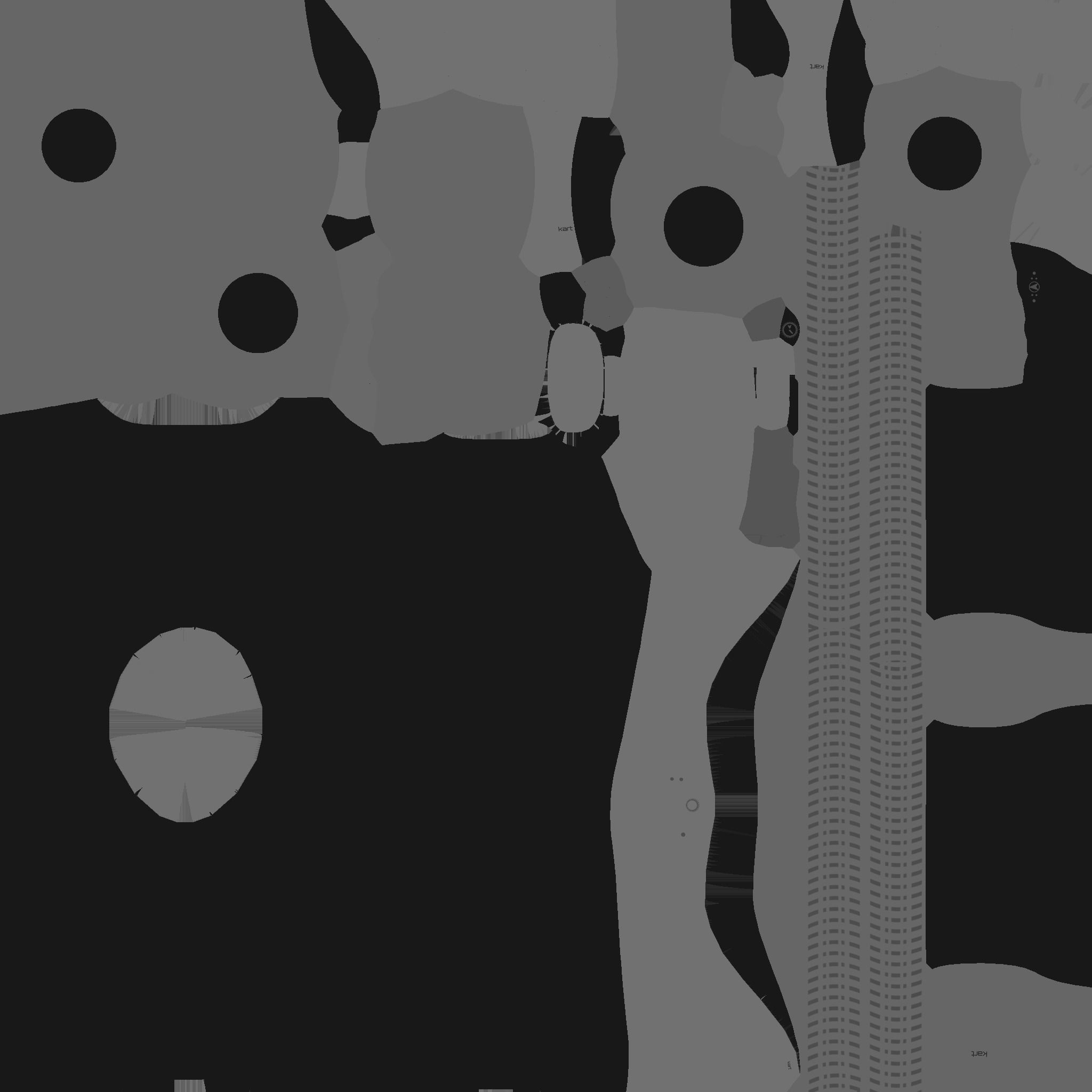 Cartoon Kart F06 Yellow - Vehicle Racing Design Low-poly 3D model_28