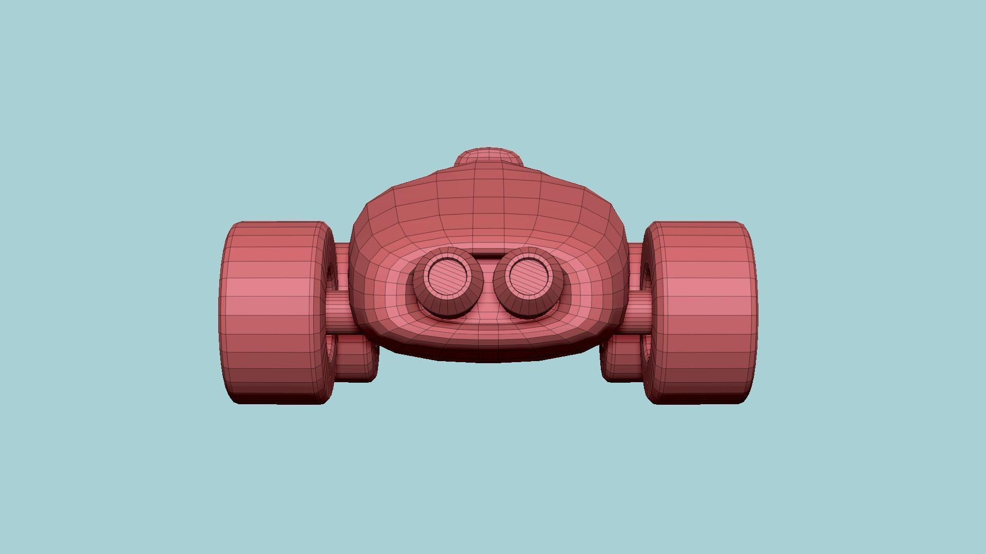 Cartoon Kart F08 White - Vehicle Racing Design Low-poly 3D model_19