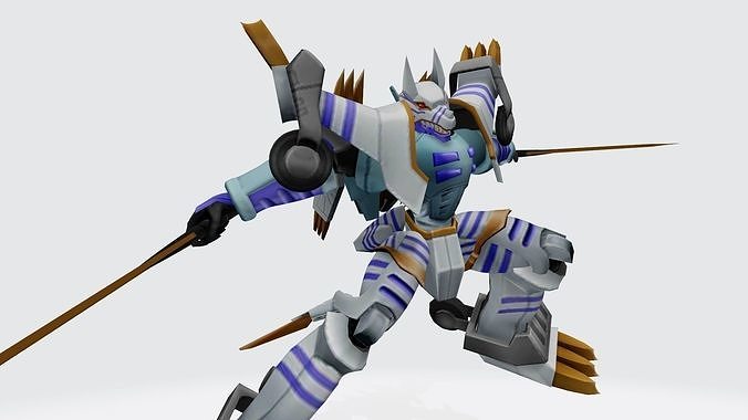 AncientGarurumon robot 3D print model