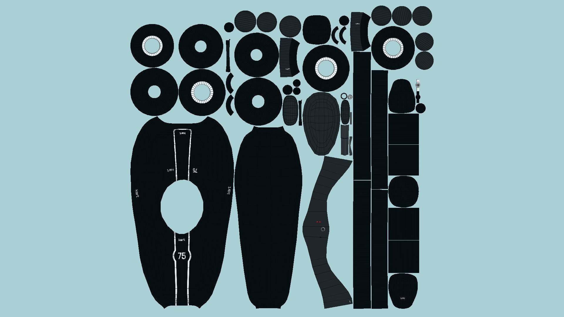 10 Cartoon Kart F Collection - Vehicle Racing Design _75