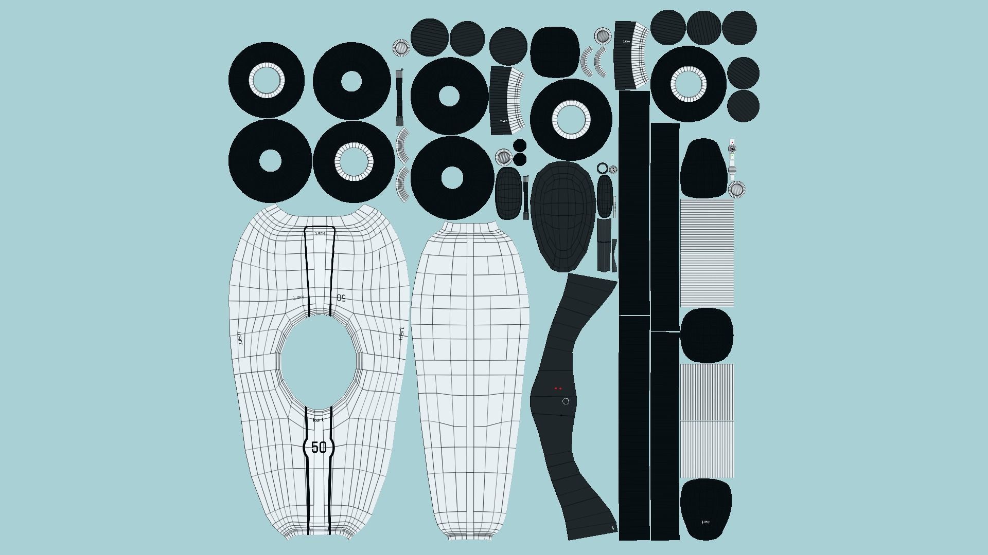 10 Cartoon Kart F Collection - Vehicle Racing Design _81