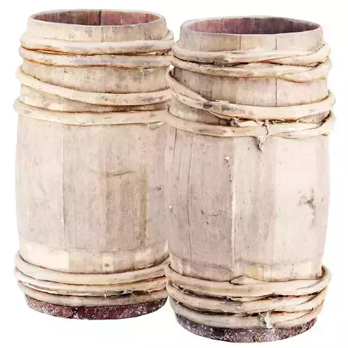wooden barrel