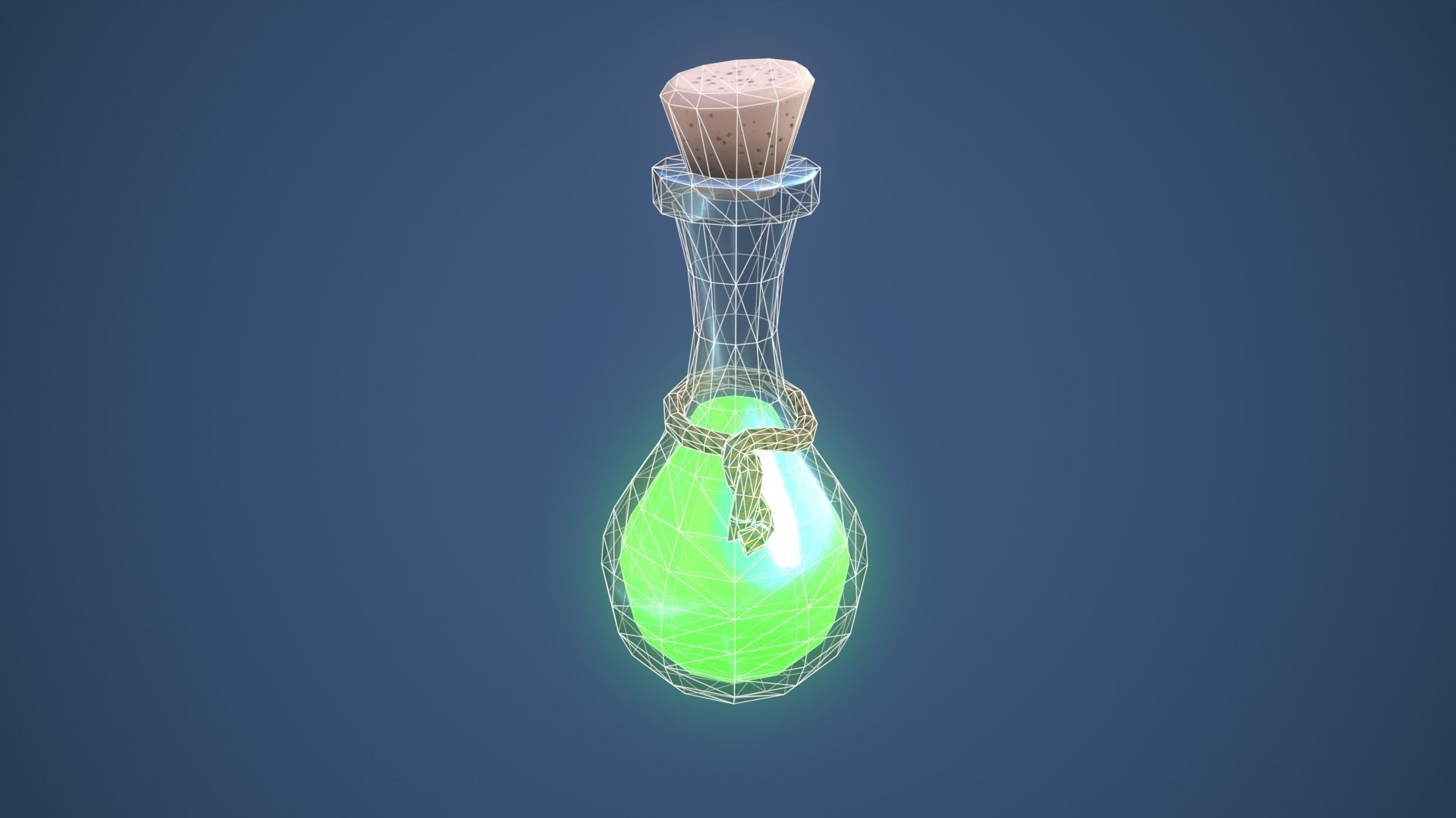 Stylized Alchemy Potion Low-poly 3D model_5
